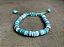 Pulseira Borrachinhas Verde e Branco - Imagem 1