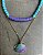 Mix de Colares Azul e Roxo com Concha - Imagem 2