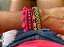 Kit de Pulseiras Verde e Rosa - Imagem 1