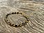 Pulseira Preta de  Cristais Facetados com Dourado - Imagem 3