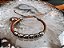 Pulseira Couro Cru com Entremeio de Metal - Imagem 3