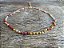 Colar Choker mini cristais Amarelo e Vermelho - Imagem 2