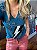 Camiseta T-Shirt Azul Petróleo Raio - Tam P - Imagem 2