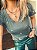 Camiseta T-Shirt Cinza Borboletas- Tam P - Imagem 2