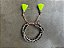 Pulseira Tripla Prateada com Tassel Amarelo Neon - Imagem 2