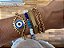 Kit de Pulseiras Douradas com Olho Grego Azul - Imagem 4