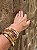 Kit de Pulseiras Douradas com Bracelete - Imagem 1