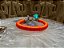 Pulseira Seda Laranja com Tassel Verde - Imagem 1