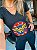 Camiseta T-Shirt Preta - Mulher Maravilha - Tam P - Imagem 2