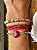Kit de Pulseiras Bege e Vermelho - Imagem 6