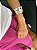 Pulseira Bracelete Quadrado Prateado - Imagem 1
