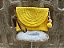 Bolsa Clutche de Palha Amarela - Imagem 1
