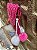 Bolsa Clutche de Palha Rosa - Imagem 4