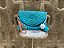 Bolsa Clutche de Palha Azul - Imagem 1