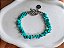 Pulseira Cascalho de Pedra Quartzo Azul - Imagem 2
