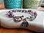 Pulseira Cascalho de Pedra Quartzo Roxo - Imagem 3