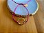 Pulseira Linha Fúcsia com Moeda Dourada - Imagem 2