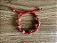 Pulseira Vermelha com Entremeios de Bolas Cravejadas de Cristais Coloridos - Imagem 2
