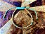 Pulseira Basic Dourada Turquesa com Nós - Imagem 1