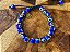 Pulseira Olho Grego com Elos Dourados - Imagem 1