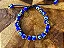 Kit de Pulseiras Proteção Azul e Dourada com Olho Grego - Imagem 2