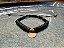Pulseira Preta com Moeda Lisa Dourada - Imagem 1