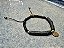 Pulseira Preta com Moeda Lisa Dourada - Imagem 3