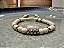 Pulseira Off White e Dourada com Pingente Tassel - Imagem 1