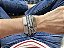 Kit de Pulseiras Cinza - Imagem 1