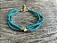 Kit de Pulseiras Dourada e Turquesa - Imagem 3