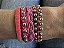 Kit de Pulseiras Rosa e Laranja - Imagem 5