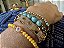 Kit de Pulseiras Douradas Amarela e Azul - Imagem 4