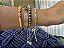 Kit de Pulseiras Douradas Amarela e Azul - Imagem 7