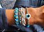 Kit de Pulseiras Azul e Branco com Olho Grego - Imagem 4