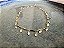 Colar Choker Folhinhas Lisas Dourada - Imagem 4