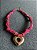 Colar Bandana Rosa Pink com Pingente Coração - Imagem 5