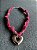 Colar Bandana Rosa Pink com Pingente Coração - Imagem 3