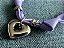 Colar Bandana Lilás com Pingente Coração - Imagem 6