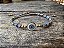 Pulseira Cristais Facetados Azul com Olho Grego - Imagem 1