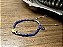 Pulseira Cristais Facetados Azul com Olho Grego Amarelo - Imagem 2