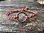 Pulseira Argola Dourada no Cordão Vermelho - Imagem 2