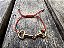 Pulseira Dourada no Fiozinho Vermelho - Imagem 1