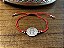 Pulseira São Bento Prateado no Fiozinho Vermelho - Imagem 1