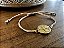 Pulseira São Bento Dourado no Fiozinho Bege - Imagem 3