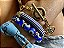Kit de Pulseiras Bandana Azul Capri com Olho Grego - Imagem 3