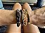 Kit de Pulseiras Bandana Preta com Dourado - Imagem 7