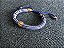 Pulseira Corda Náutica Listrada Azul e Branca - Imagem 2