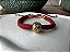 Pulseira Corda Náutica Vermelha com Olho Dourado - Imagem 1