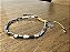 Pulseira Hematita Retangular Slim Prateada - Imagem 2