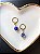 Brincos Jaspe Imperial Blue Banhado a Ouro - Imagem 3